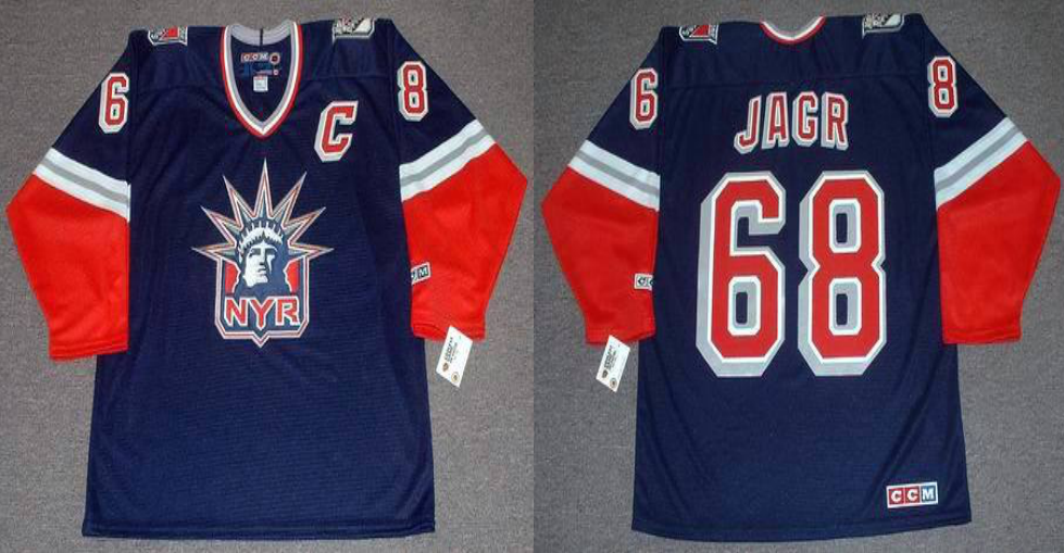 2019 Men New York Rangers 68 Jagr blue CCM NHL jerseys